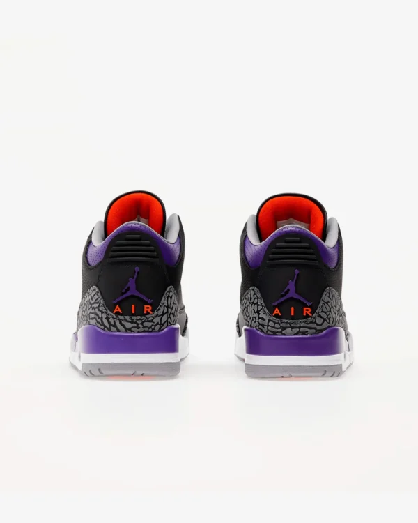 Air Jordan 3 Black Court Purple - Imagen 4