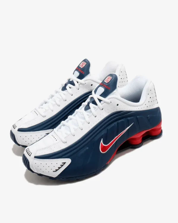 Nike Shox R4 Navy White - Imagen 3